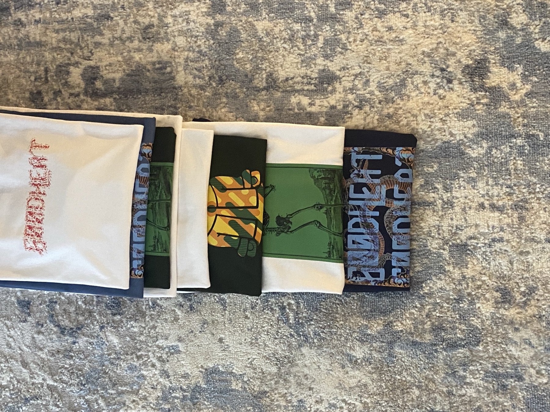 GoodHeat garments laid out